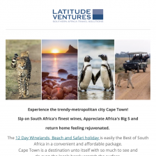 Wine, Beach and Safari